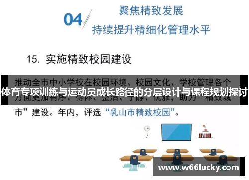 体育专项训练与运动员成长路径的分层设计与课程规划探讨