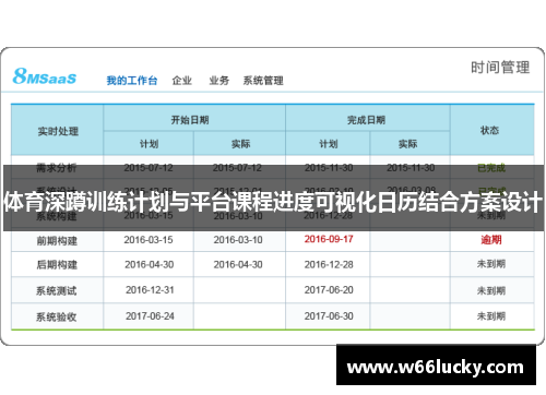 体育深蹲训练计划与平台课程进度可视化日历结合方案设计
